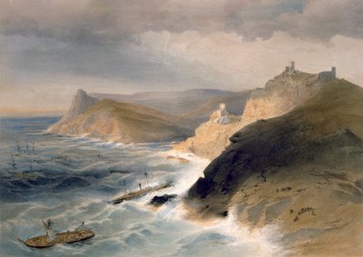 Tempête au port de Balaklava, 14 novembre 1854, planche de 